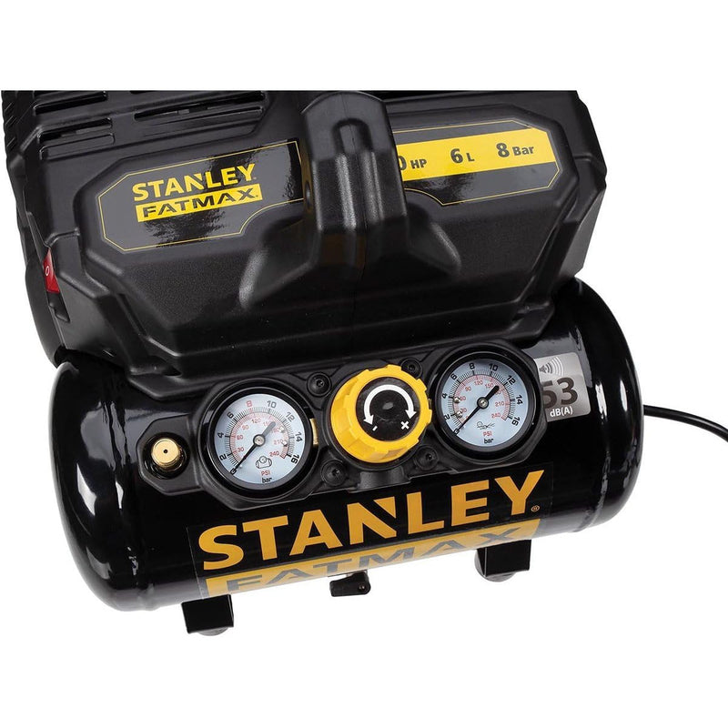 Máy nén khí không dầu Stanley DST101/8/6 công suất 750W (1HP), dung tích 6 lít