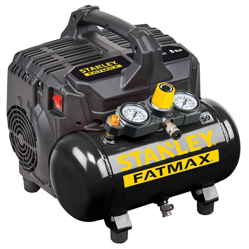 Máy nén khí không dầu Stanley DST101/8/6 công suất 750W (1HP), dung tích 6 lít