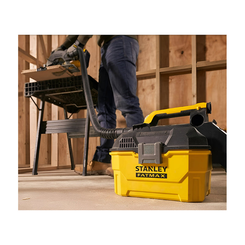 Thân máy hút bụi khô và ướt dùng Pin 20V STANLEY FATMAX SCV002-B1 (chỉ có thân máy, không kèm pin + sạc)