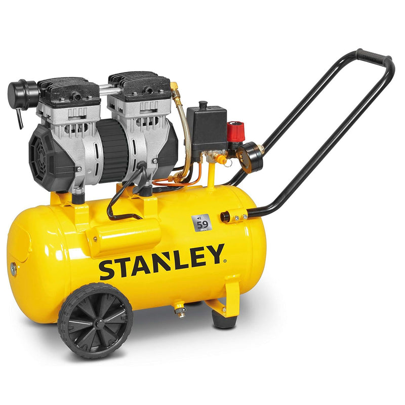 Máy nén khí không dầu Stanley SXCMS1324HE công suất 1000W (1.3HP), dung tích 24 lít