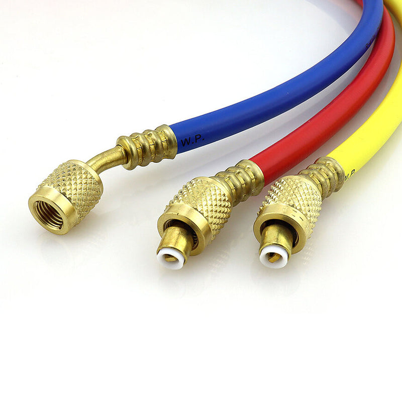 Bộ 3 dây gas đồng hồ áp suất Super Stars CT-360-RYB-H dài 150cm, dùng cho gas R32, R410A