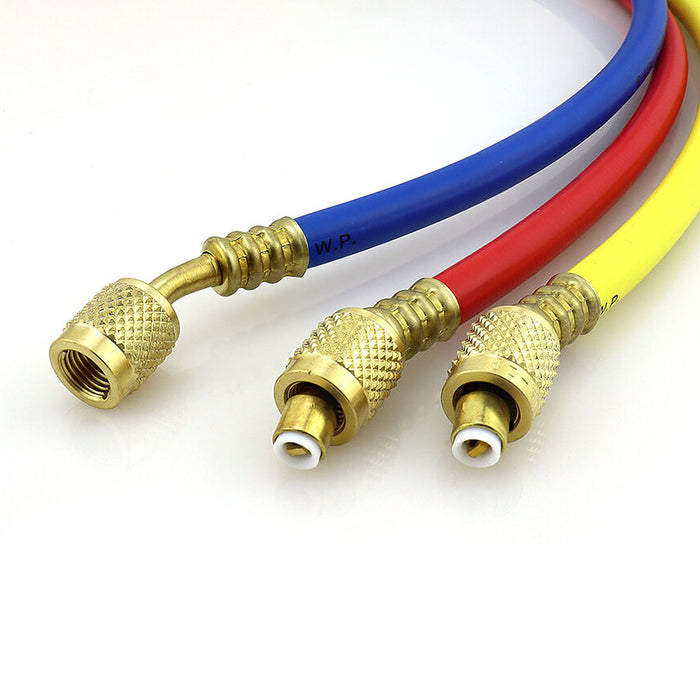 Bộ 3 dây gas đồng hồ áp suất Super Stars CT-360-RYB-H dài 150cm, dùng cho gas R32, R410A