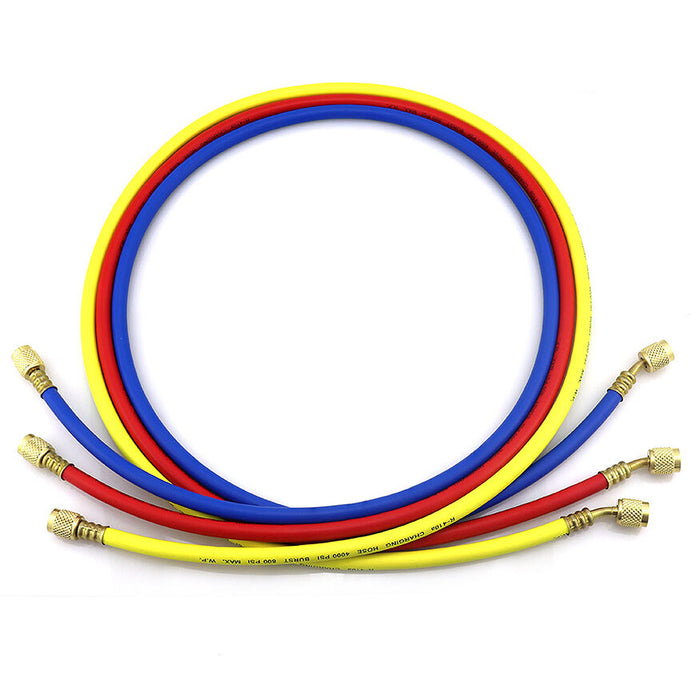 Bộ 3 dây gas đồng hồ áp suất Super Stars CT-360-RYB-H dài 150cm, dùng cho gas R32, R410A