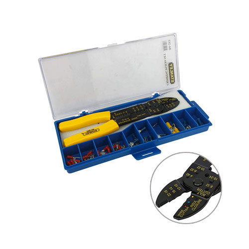 Kìm bấm cos dài 9 inch /230mm hộp có đầu cos Stanley 84-253-22
