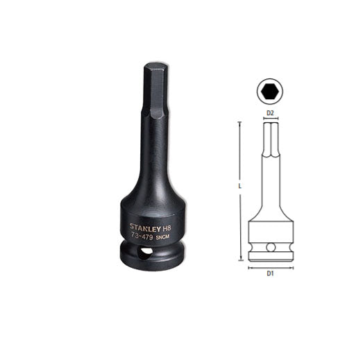 Đầu tuýp 1/2 inch Hexagon STANLEY
