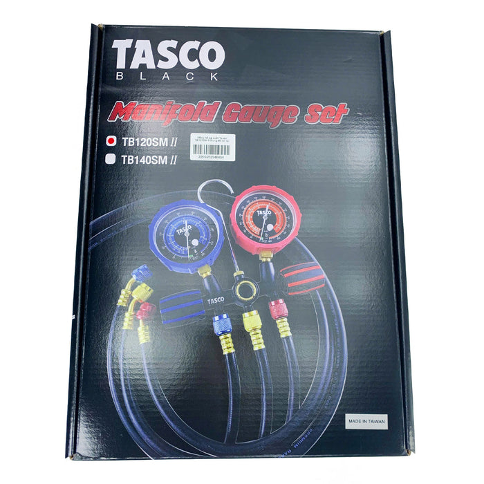 Đồng hồ áp suất Tasco TB120SM II Dùng để đo áp suất gas R12, R22, R134a, R404a trong ngành lạnh