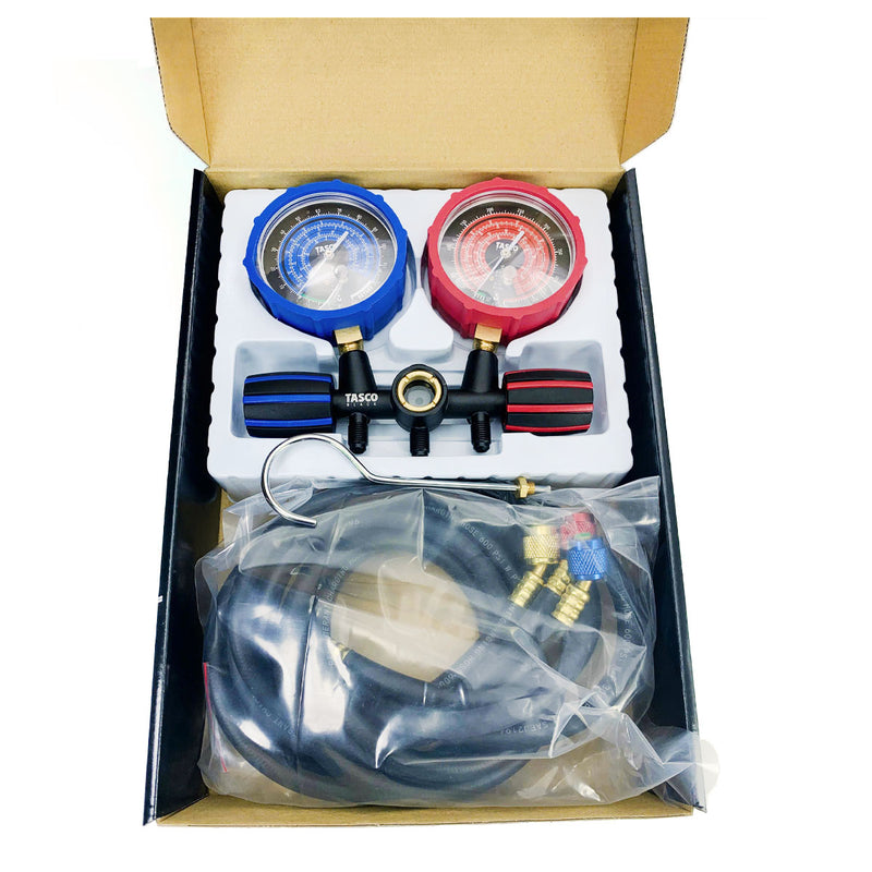 Đồng hồ áp suất Tasco TB120SM II Dùng để đo áp suất gas R12, R22, R134a, R404a trong ngành lạnh