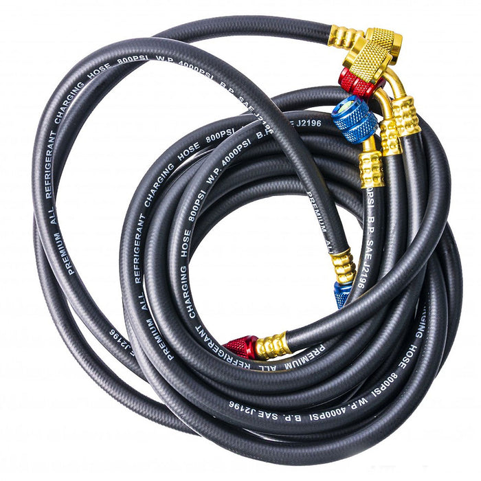Bộ 3 dây gas đồng hồ áp suất Tasco TB140RS-Hose dài 150cm, dùng cho gas R32, R410A