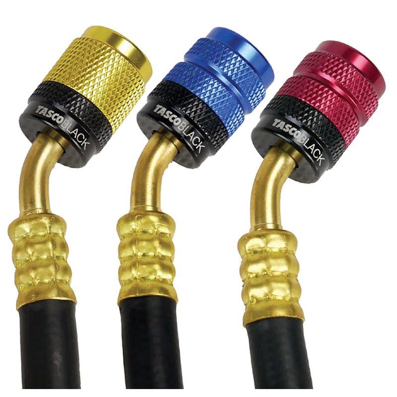 Bộ 3 dây gas đồng hồ áp suất Tasco TB140RS-Hose dài 150cm, dùng cho gas R32, R410A