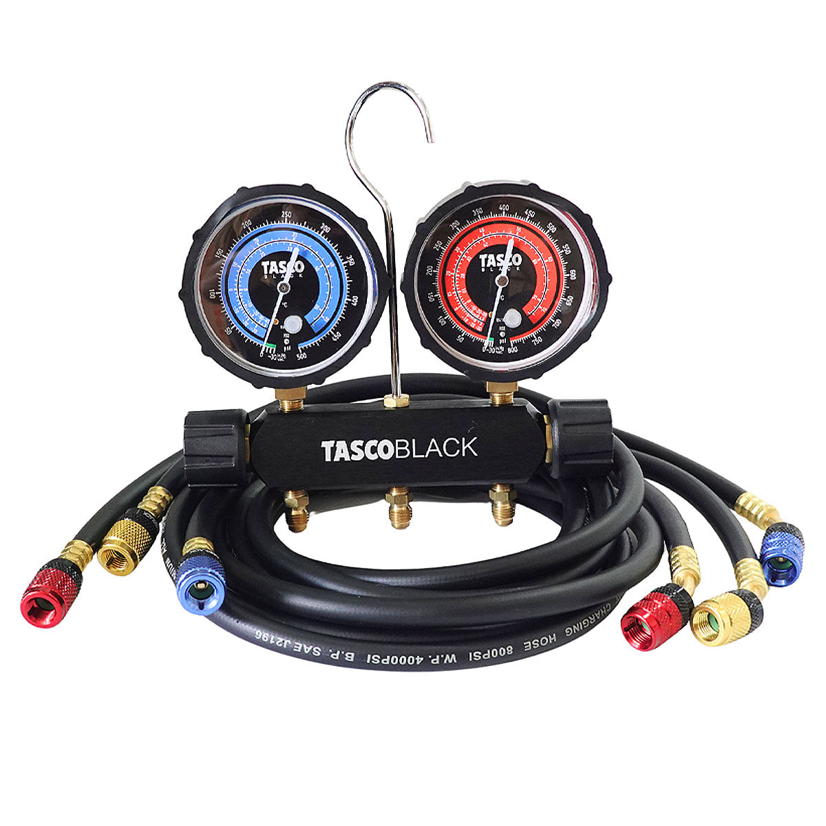 Đồng hồ áp suất Tasco TB140RS dùng để đo áp suất gas R32, R410A trong ngành lạnh