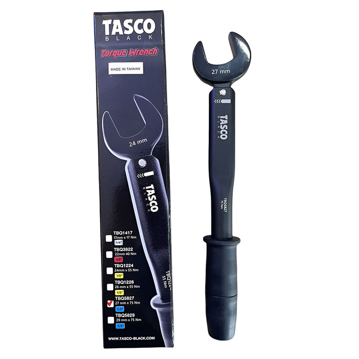 Cờ lê lực Tasco TBQ5827 kích thước 27mm, cho rắc co ống 16mm, dải lực 75Nm