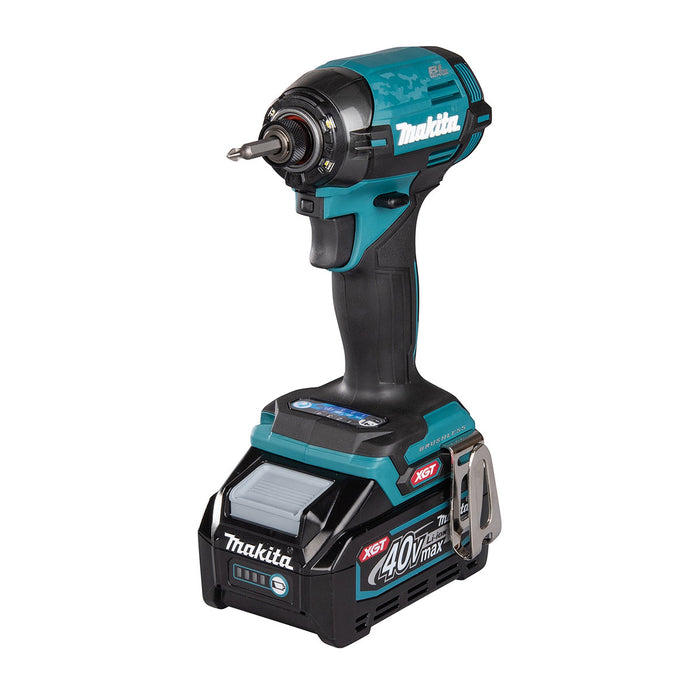 Máy vặn vít Makita TD002G dùng Pin 40Vmax XGT, đuôi lục giác 6.35mm (1/4 inch), lắp mũi vít 1 chạm