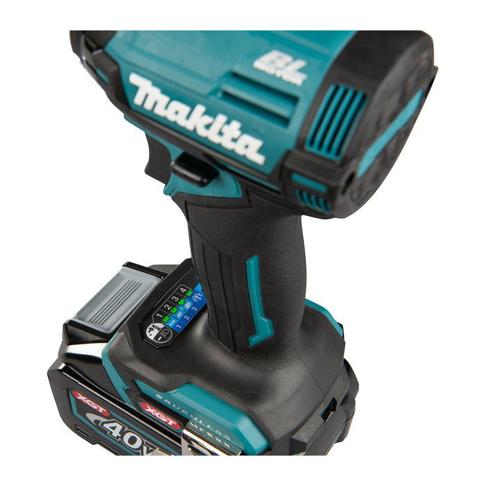 Máy vặn vít Makita TD002G dùng Pin 40Vmax XGT, đuôi lục giác 6.35mm (1/4 inch), lắp mũi vít 1 chạm