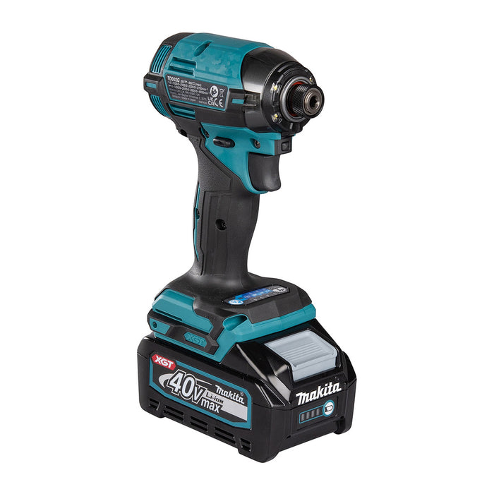 Máy vặn vít Makita TD002G dùng Pin 40Vmax XGT, đuôi lục giác 6.35mm (1/4 inch), lắp mũi vít 1 chạm