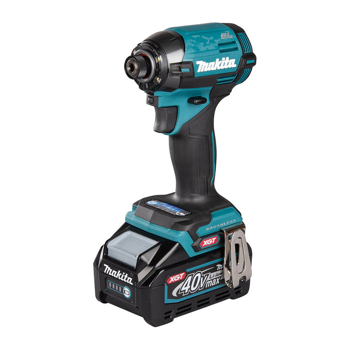 Máy vặn vít Makita TD002G dùng Pin 40Vmax XGT, đuôi lục giác 6.35mm (1/4 inch), lắp mũi vít 1 chạm