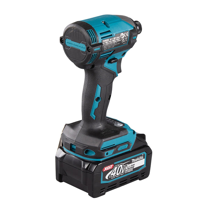 Máy vặn vít Makita TD003G dùng Pin 40Vmax XGT, đuôi lục giác 6.35mm (1/4 inch), lắp mũi vít 1 chạm