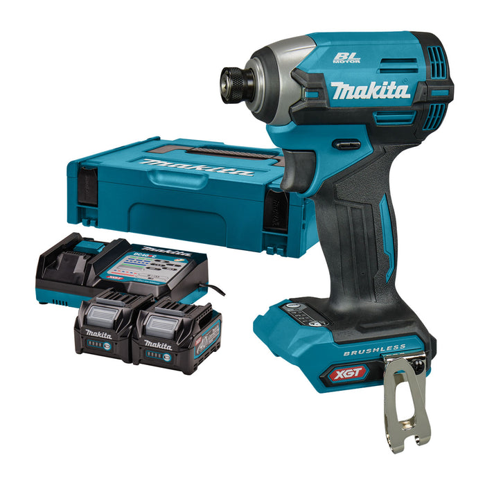 Máy vặn vít Makita TD003G dùng Pin 40Vmax XGT, đuôi lục giác 6.35mm (1/4 inch), lắp mũi vít 1 chạm