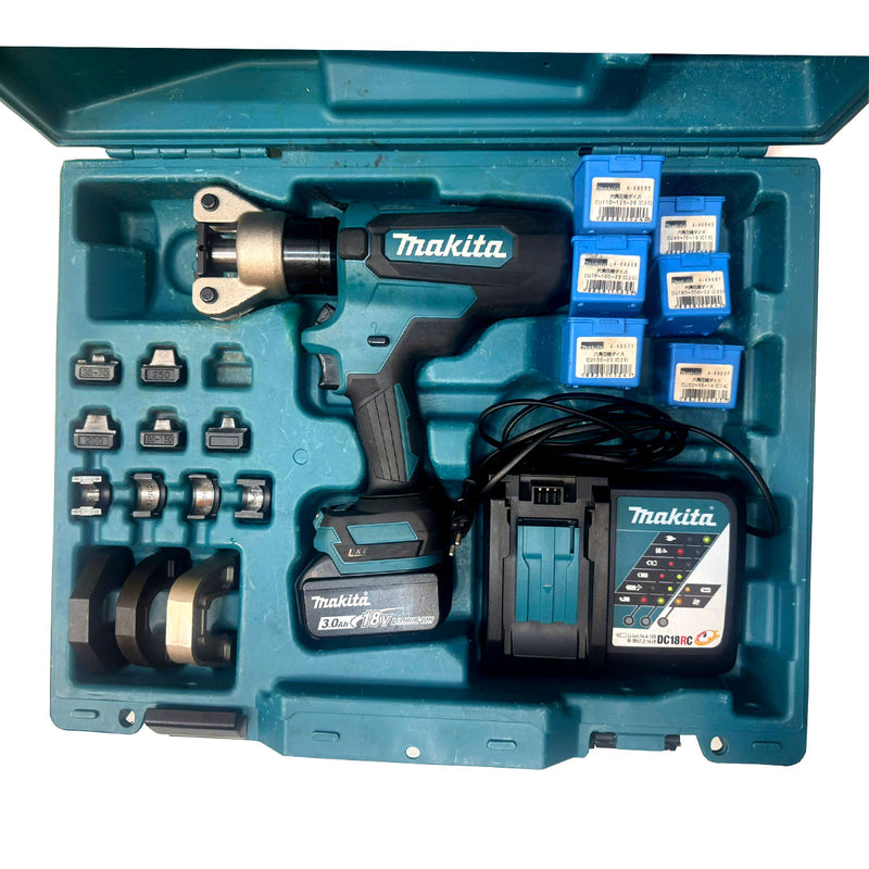 Thanh lý Máy ép cose thủy lực Makita DTC300D (TC300D) dùng Pin 18V, lực ép tối đa 127kN, ép từ 14-250mm²