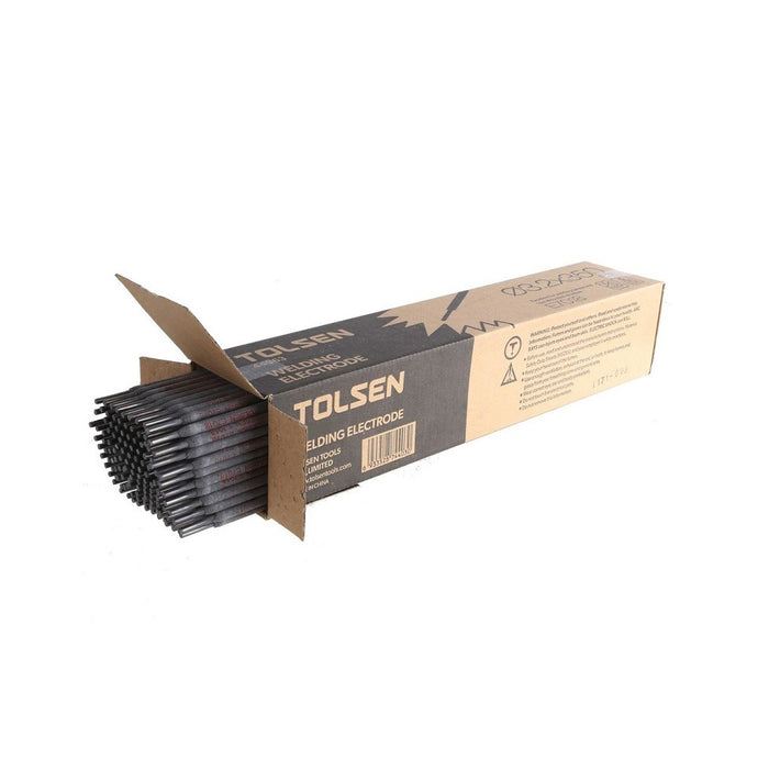 Que hàn sắt 3.2 - 4mm TOLSEN, tiêu chuẩn E6013 (5kg/hộp)