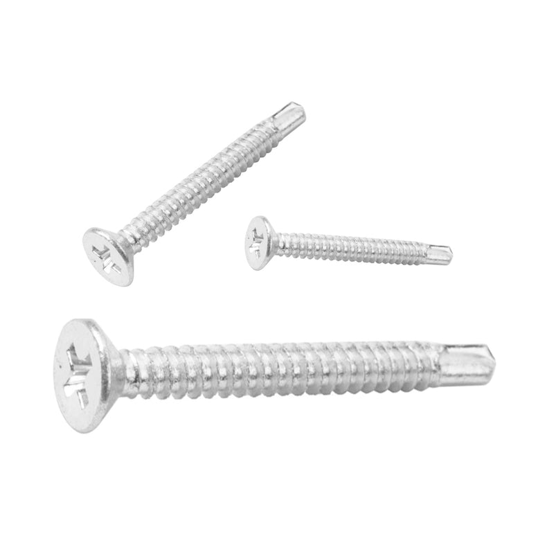 Vít trắng đầu phẳng +, mũi vít đuôi cá 16 - 50mm TOLSEN (500 chiếc/hộp)