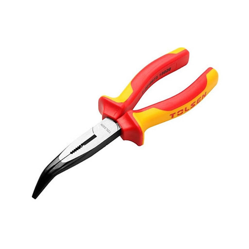 Kìm nhọn cong cách điện 1000V / 6 - 8 inch TOLSEN