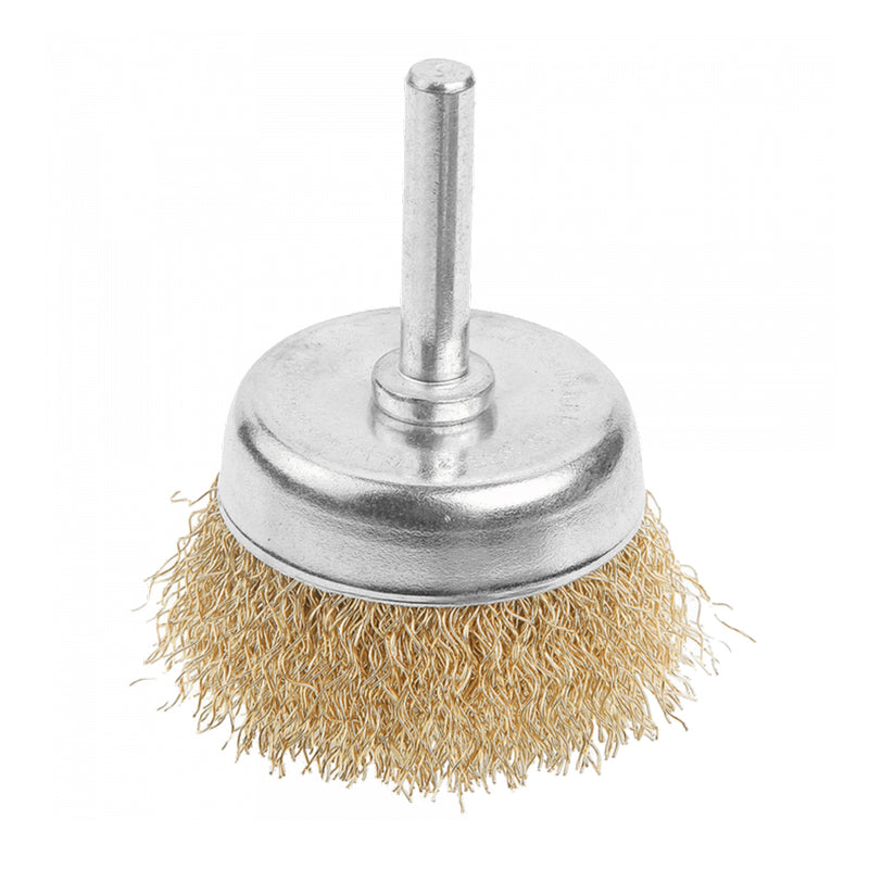 Chổi cước 50 - 75mm sợi thép 0.3mm, có trục 6.35mm (1/4 inch) TOLSEN (tiêu chuẩn EN1083)