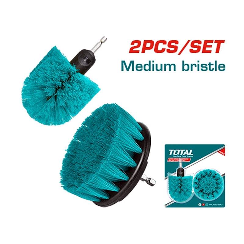 Bộ 2 bàn chải sợi dẻo 3 inch & 3.5 inch TOTAL TACM2335