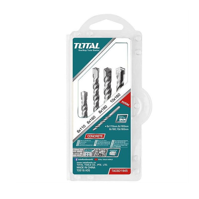 Bộ 4 Mũi khoan bê tông TOTAL TACSD1945