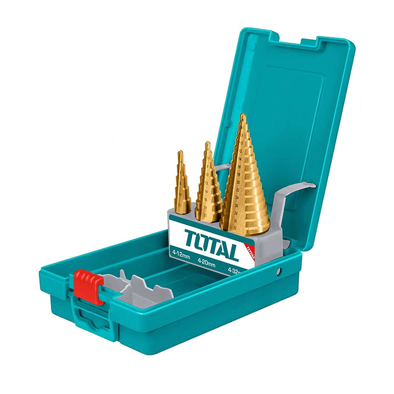 Bộ 3 Mũi khoan chóp nón (bậc thang) TOTAL TACSD2031