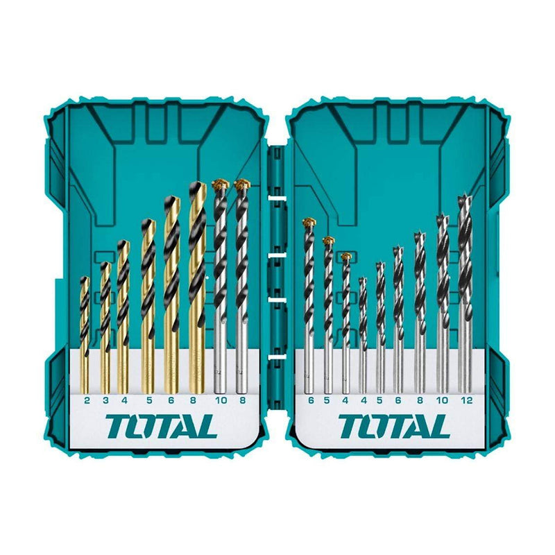 Bộ 16 Mũi khoan kim loại bê tông và gỗ TOTAL TACSDL11601