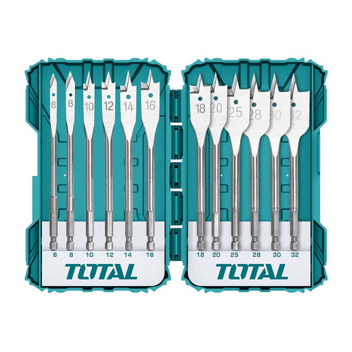 Bộ 12 Mũi khoan gỗ đầu dẹp TOTAL TACSDL1201