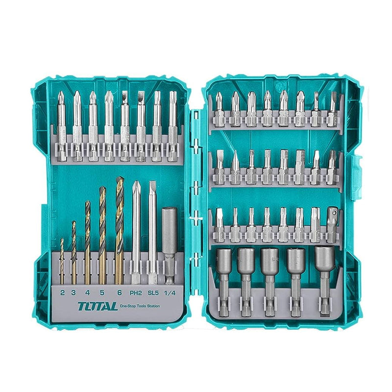 Bộ mũi vặn vít và mũi khoan 45 chi tiết Total TACSDL24501