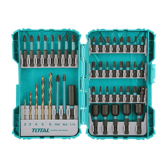 Bộ mũi vặn vít và mũi khoan 45 chi tiết Total TACSDL24502