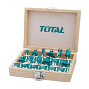 Bộ 12 Mũi phay gỗ 1/4 inch (6.3mm) TOTAL TACSR0104121