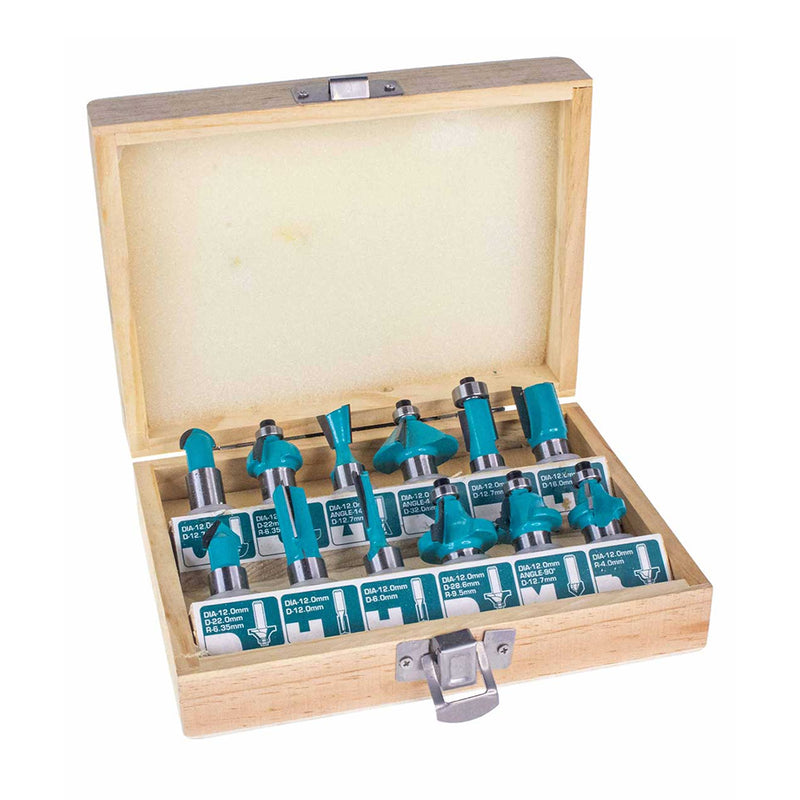 Bộ 12 Mũi phay gỗ (12mm) TOTAL TACSR2121