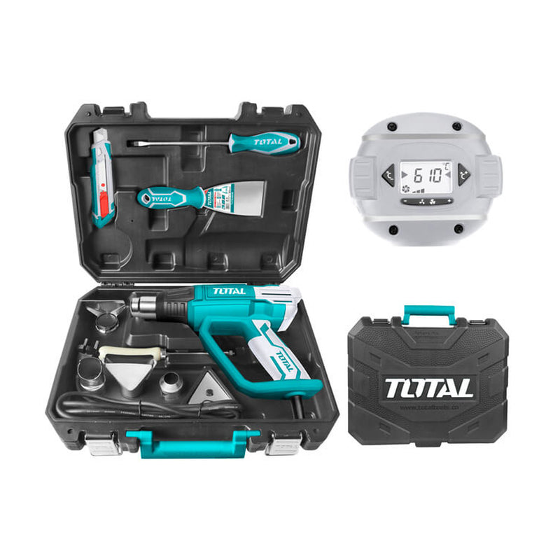 Chi tiết Máy thổi nhiệt 2000W + vali phụ kiện TOTAL TB20062