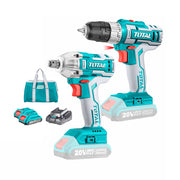 Chi tiết Bộ combo Máy siết buloong và Máy khoan dùng Pin 20V TOTAL TCKLI2007