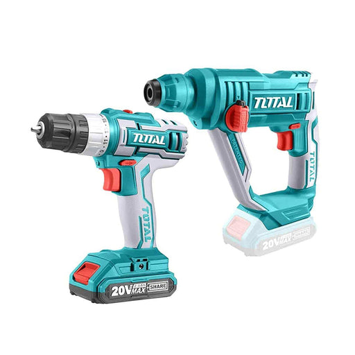 Bộ combo Máy khoan động lực và Máy khoan dùng Pin 20V TOTAL TCKLI2008