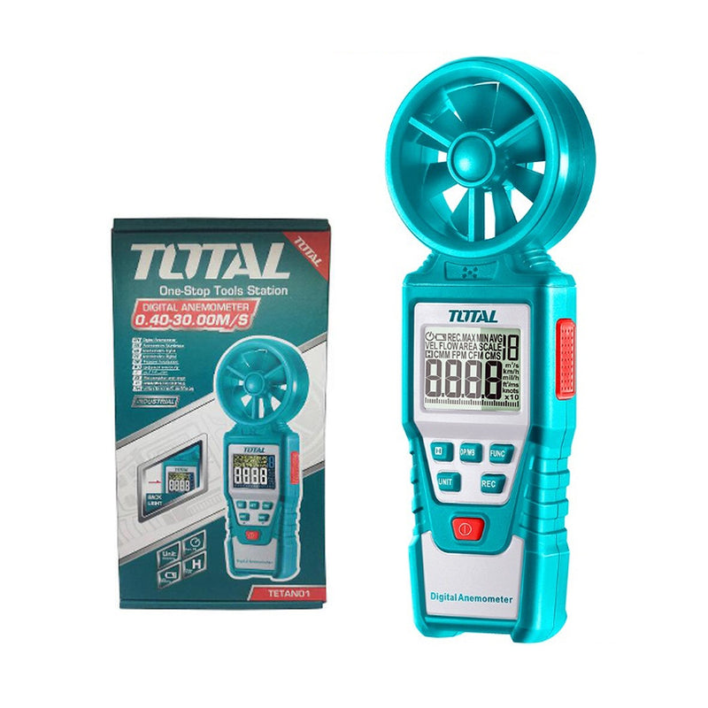 Chi tiết Máy đo tốc độ gió kỹ thuật số TOTAL TETAN01