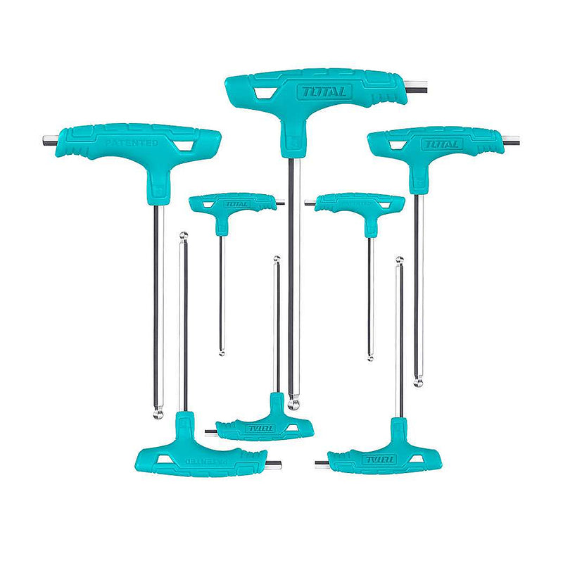 Bộ 8 chìa vặn lục giác bi tay cầm T TOTAL THHW80826