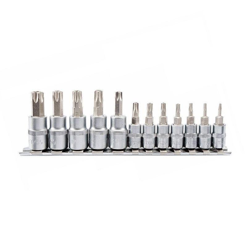 Bộ 12 đầu tuýp lục giác bông sao cốt 1/4 inch và 3/8 inch TOTAL THT1438121