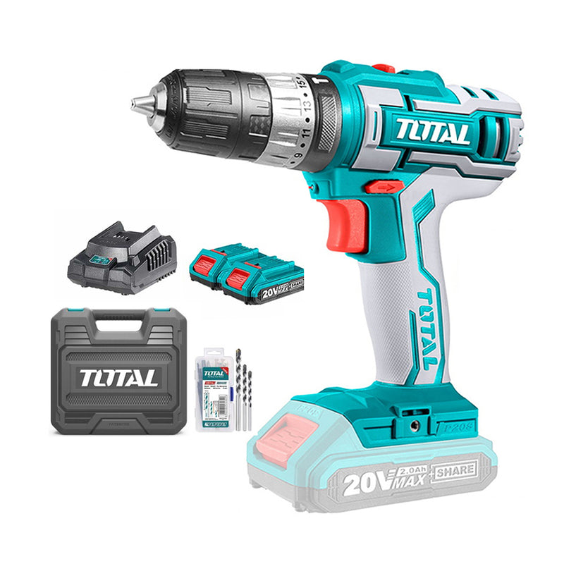 Chi tiết Máy khoan búa dùng Pin P20S TOTAL TIDLI200215