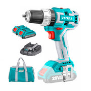 Chi tiết Máy khoan búa không chổi than dùng Pin 20V TOTAL TIDLI20608