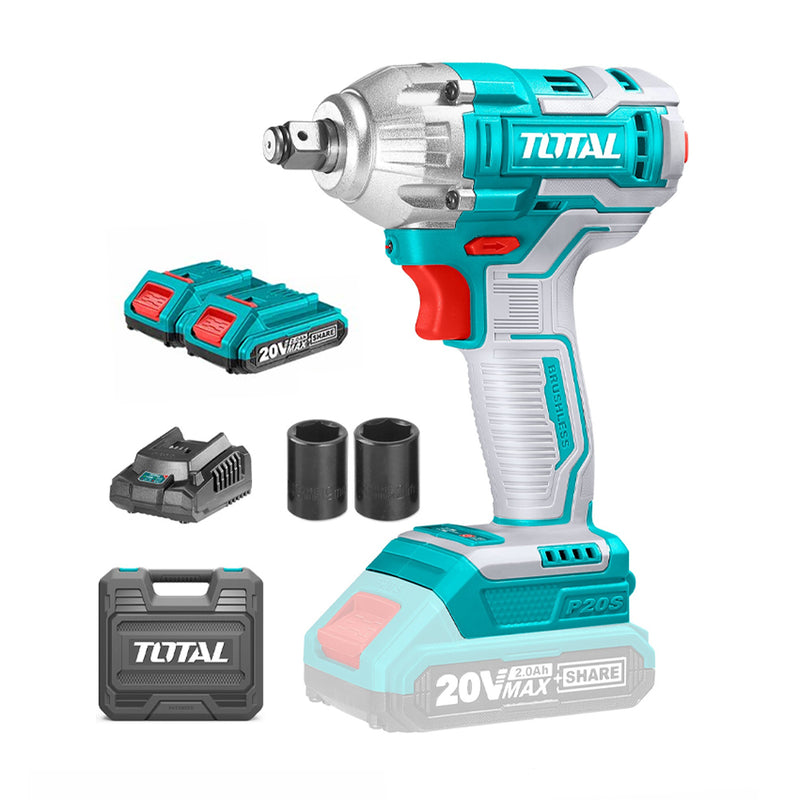 Chi tiết Máy siết buloong dùng Pin 20V TOTAL TIWLI2038