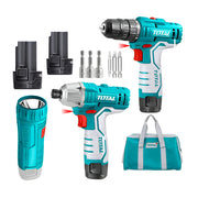 Bộ Máy siết vít, Máy khoan và đèn TOTAL TKLI1203