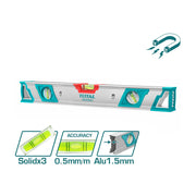 Thước thủy nhôm dày 1.5mm, có nam châm TOTAL
