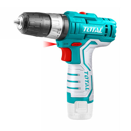 Bộ combo gồm Máy khoan TIDLI12201 dùng Pin Lithium-Ion 12V và Bộ 45 tua vít, 16 Mũi khoan hiệu TOTAL