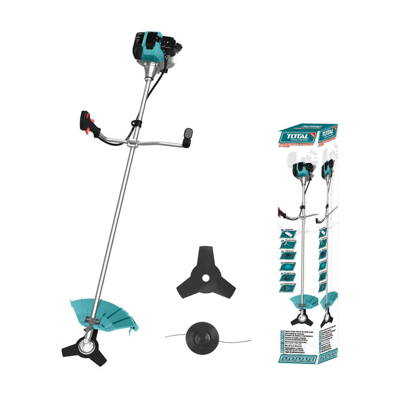 Chi tiết Máy cắt cỏ & bụi rậm dùng xăng pha nhớt kèm lưỡi cắt TOTAL TP5434411