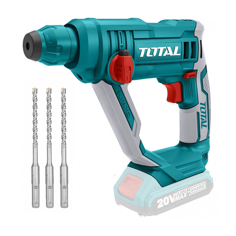 Chi tiết Máy khoan bê tông dùng Pin 20V TOTAL TRHLI1601