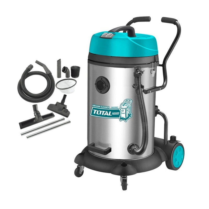 Máy hút bụi TOTAL TVC24751, dung tích 75 lít, công suất 2x1200W (Hút khô và ướt)